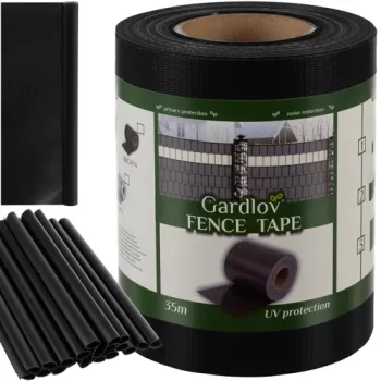 Gardlov Fence Tape 19cm x 35m 450g/m2, Black