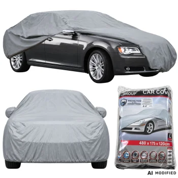 Waterproof Car Cover L, Gray 480x175x120cm