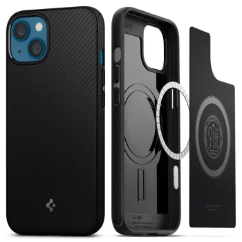 Spigen iPhone 13 Case Tough Armor Mag, Matte Black