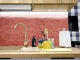Self-Adhesive Vinyl Wrap for Furniture & Walls, Brick Pattern 1.22x50m