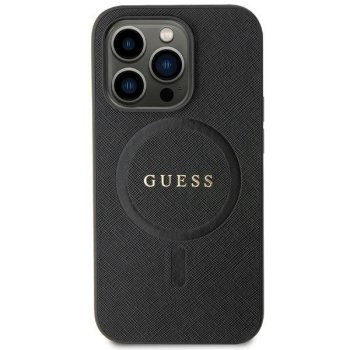 Guess GUHMN61PSAHMCK case for iPhone 11 / Xr - black Saffiano MagSafe