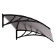 Polycarbonate Door Canopy 150x80 cm Entrance Awning Shelter MultiGarden