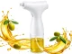 Electric Olive Oil Sprayer Dispenser 200ml Glass USB-C, White