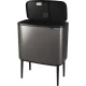 Brabantia Bo Touch Bin Recycling Waste Bin, 3 x 11 L, Platinum