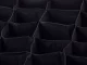 Underwear and Socks Drawer Organizer, 20 Compartments, Black