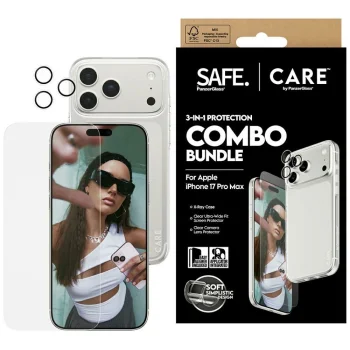 CARE by PanzerGlass Fashionable Combo 3in1 Case + Glass + Lens  iPhone 17 Pro Max