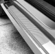 Car Door Sill Protective Stickers (4 pcs), Silver Carbon