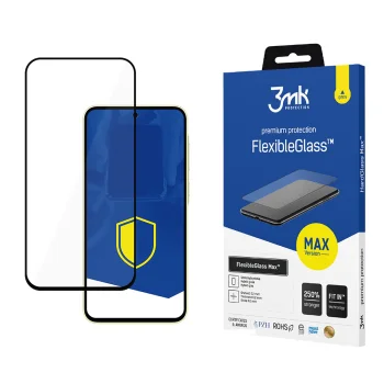 Hybrid Screen Protector 3mk FlexibleGlass Max for Samsung Galaxy A35 5G Black