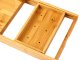 Adjustable Bamboo Bath Caddy Tray for Bathtub Spa Organizer