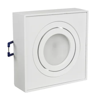 Maclean MCE464 W Recessed Ceiling Spotlight Fixture for MR16/GU10, White