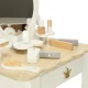 Lulilo Bella Wooden Dressing Table for Girls with Mirror, Stool and Accessories