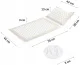 NEO Sport NS-902 Acupressure Acupuncture Massage Mat Set with Pillow, 70x44cm, Grey-White
