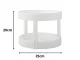 Two-Tier Rotating Kitchen Organizer, White