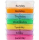 7-Day pill organizer, multicolored