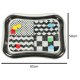 Inflatable Water Sensory Play Mat for Babies, Black and White, 65x50 cm