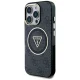 Guess IML Metal Glitter 4G MagSafe Case for iPhone 16 Pro, Black