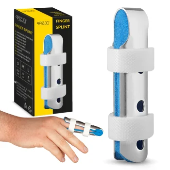 Finger Splint 4FIZJO MED, Size M, Silver