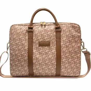 Guess GCube Stripes Laptop Bag 16", Brown