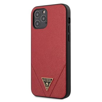 Apple iPhone 12 Pro Max 6.7'' Guess Saffiano Case Cover (GUHCP12LVSATMLRE), Red