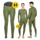 4Fizjo Unisex Thermal Pants, Size S, Green