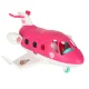 Foldable Doll Airplane with Stewardess and Accessories, Pink