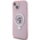 Karl Lagerfeld iPhone 15 Case Ring Stand Karl&Choupette MagSafe, Pink