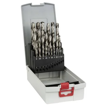Bosch HSS-G Metal Drill Bit Set with Box, 25 pcs, 1.0-13.0 mm