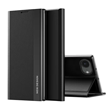 Sleep Case Pro Flip Case for iPhone 16e / 17e with Stand, Black
