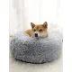 Purlov Fluffy Pet Bed, Size M, Grey
