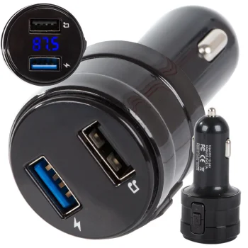 FM Transmitter with Bluetooth and 2x USB Car Charger