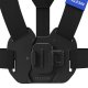 Telesin GP-UCS-001 Chest Mount Strap for Action Cameras, Black