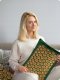 NEO Sport NS-902 Acupressure Acupuncture Massage Mat Set with Pillow, 70x44cm, Green/Gold