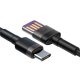 Baseus Cafule HW USB to USB Type C Data Charging Cable 40W 1m, Gray+Black