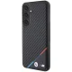 BMW Carbon Tricolor Line MagSafe Case for Samsung Galaxy S24+ Black