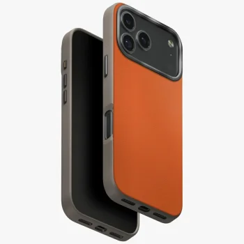 Uniq Lyden DS Case for iPhone 17 Pro, Orange-Gray