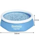 Bestway 57448 Inflatable Ring Pool 244 x 61 cm, Blue