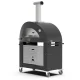 Alfa Forni Pizza Oven Base Moderno 3 Pizze / Classico 4 Pizze, Black / Silver