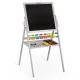 Ricokids Double-Sided Magnetic and Chalk Board for Kids, Grey