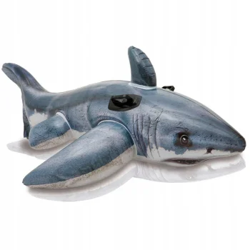 Intex 57525 Inflatable Shark Ride-On Pool Float, 173x107 cm