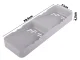 Kitchen Cutlery Drawer Organizer, Grey