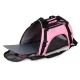 Travel pet carrier bag for cats and dogs, pink