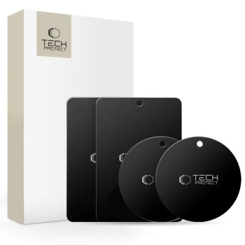 Tech-Protect MetalPlate Magnetic Plates for Car Holders, Black (4 pcs.)