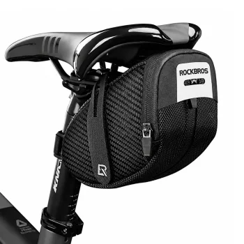 Rockbros B74 Bike Saddle Bag 0.75L, Black