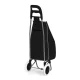 ModernHome 25L Shopping Trolley with Rubber Wheels, Black