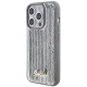 Guess iPhone 15 Pro Max Case Sequin Script Metal, Silver