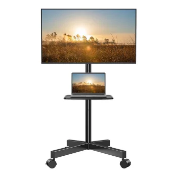 Perlesmith PSTVMC06 Mobile TV Stand with Wheels 23-60"