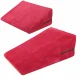 Triangular Rigid Pillow Set (2 pcs), Red