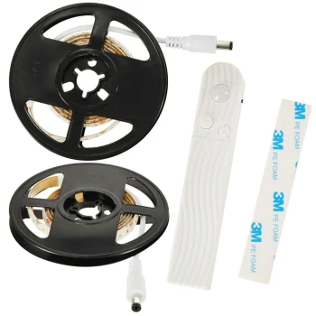 Waterproof LED Strip with Motion Sensor, Battery/USB Powered, 1M, Warm White