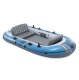 Intex Excursion 4 Inflatable Boat 4-Person Set with Oars Pump 66324