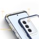 Hybrid Armor Clear 3in1 Case for Samsung Galaxy S23, Transparent with Blue Frame